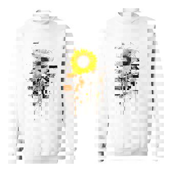Girasol Diseño Abstracto Flor Pintura Girasol Camisa de entrenamiento - Regaloses