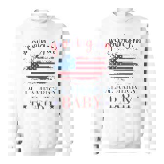 Growing An All American Baby Pregnancy Announcement Sweatshirt | Mazezy