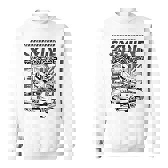 Gt R 34 Jdm ストリートレーシング ドラッグドリフト ヴィンテージ スウェットシャツ - Kawaiitshirt