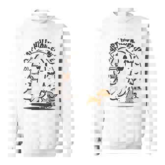 Happy Halloweenie Ghost Dachshund Halloween Dachshund Lover Sweatshirt | Seseable FR