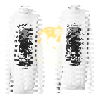 Headless Horseman Scary Pumpkin Spooky Classic Halloween Sweatshirt - Monsterry