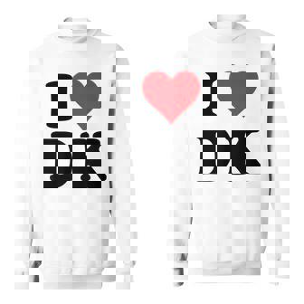 I Heart Dk Initials I Love DK First And Last Name D K スウェットシャツ - Kawaiitshirt