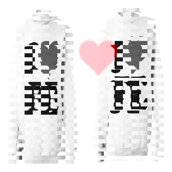 I Heart Fe Initials I Love FE First And Last Name F E スウェットシャツ - Kawaiitshirt
