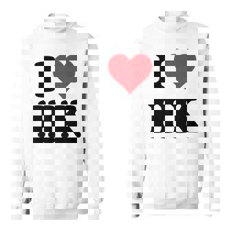 I Heart Hk Initials I Love HK First And Last Name H K スウェットシャツ - Kawaiitshirt