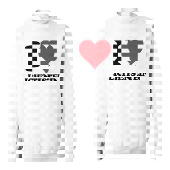 I Heart Lichtenstein Germany Love German Souvenir Item Sweater e - Cadeauxyz