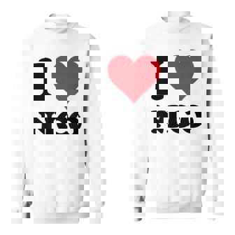 I Heart Nico First Name I Love Cosas Personalizadas Camisa de entrenamiento - Regaloses