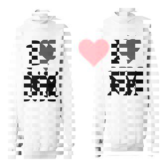 I Heart Nm Initials I Love NM First And Last Name N M スウェットシャツ - Kawaiitshirt