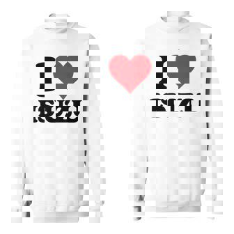 I Heart いすゞ ファーストネーム I Love パーソナライズ スウェットシャツ - Kawaiitshirt
