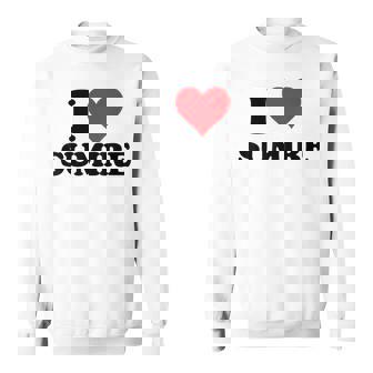 I Heartumire 名 I Love パーソナライズ スウェットシャツ - Kawaiitshirt