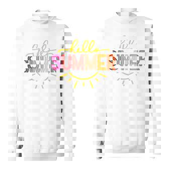 Hello Summer Cool Colorful Popsicle Graphic Sweatshirt - Thegiftio UK