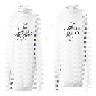 Humoristique Avec Motif De Cœur Et Oiseau Macareux Sweater e - Cadeauxyz