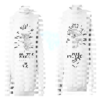 I'm Notingle I Have My Maltesealentines マルチーズ犬 スウェットシャツ - Kawaiitshirt