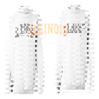 Illinois Il Vintage Athletic Sports Style 80S 90S Sweatshirt - Thegiftio