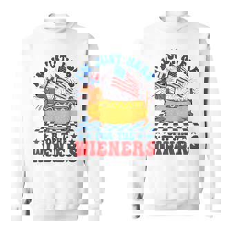I'm Just Here For Wieners Dachshund Dog Hotdog 4Th Of July Sweatshirt - Thegiftio