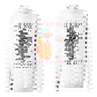 It's A Bad Day To Be A Glizzy 4Th Of July Hotdog Bbq Sweatshirt - Monsterry