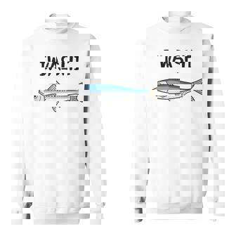 Iwashi イワシ 鰯 魚好き 願掛け 釣り好き 海釣り 趣味 おもしろ 寿司ネタ 趣味釣り 船釣り 釣り スウェットシャツ - Kawaiitshirt