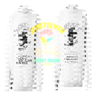 Junenth Breaking Every Chainince 1865 Fist Pride 長袖tシャツ スウェットシャツ - Kawaiitshirt