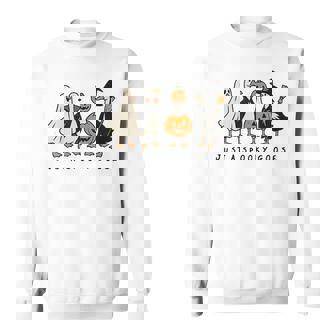 Just A Spooky Goose Halloween Silly Goose Halloween Sweatshirt - Thegiftio