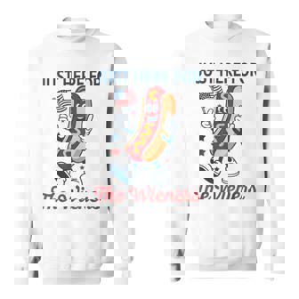 Just Here For The Wieners 4Th Of July Hot Dog Sweatshirt | Mazezy