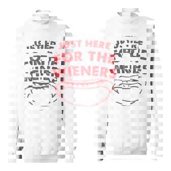Just Here For The Wieners Hot Dog 4Th Of July American Sweatshirt | Mazezy