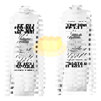 Keep Calm Eat Castella ヴィンテージ グランジ カステラ ケーキ好き スウェットシャツ - Kawaiitshirt