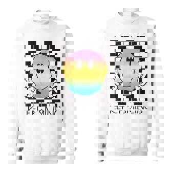 Keepmiling キュート 面白い ハッピー 平和 笑顔 ポジティブ スウェットシャツ - Kawaiitshirt