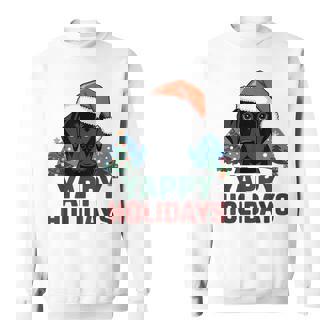 Lab クリスマス ラブラドールレトリバー Yappy Holidays Dog スウェットシャツ - Kawaiitshirt