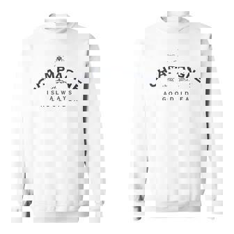 Le Champagne Est Toujours Une Bonne Idée Boire Champagne Sweater e - Cadeauxyz