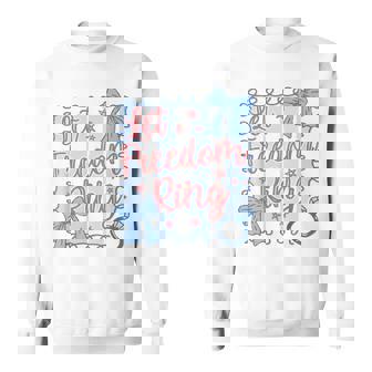 Let Freedom Ring 4Th Of July Retro American Bride Party Usa Sweatshirt - Thegiftio