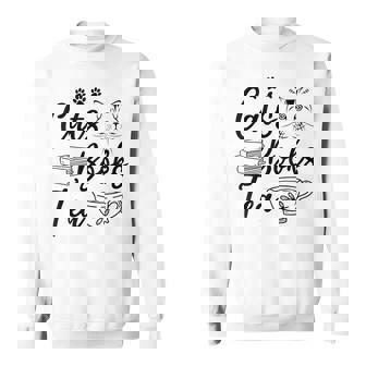 Libros De Gatos Libro De Té Lectura Amante De Gatos Dueño De Gatos Amante De Libros Camisa de entrenamiento - Regaloses