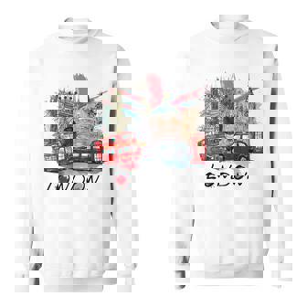 London Uk イギリス ノベルティ グラフィック お土産 ロンドン スウェットシャツ - Kawaiitshirt