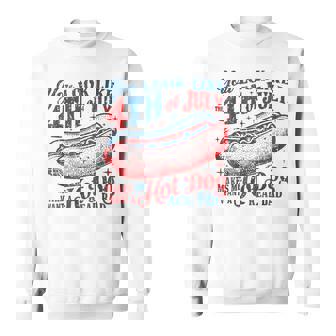 You Look Like 4Th Of July Makes Me Want A Hotdog Real Bad Sweatshirt | Mazezy