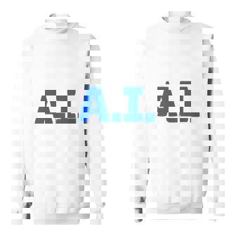 I Love AI 人工知能 長袖tシャツ スウェットシャツ - Kawaiitshirt