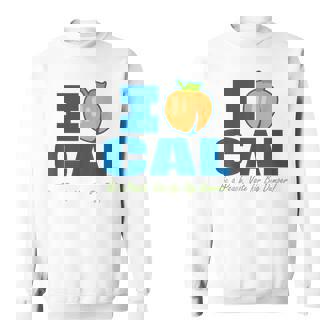 I Love Cal Be A Peach Vote For Big Dumper Sweatshirt - Monsterry