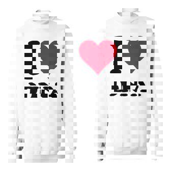 I Love Dina スウェットシャツ - Kawaiitshirt