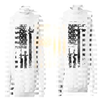 I Love Guns ブラックライフルコーヒー メンズ レディース バックデザイン スウェットシャツ - Kawaiitshirt