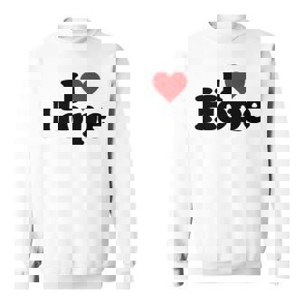 I Love Heart Hope Namee On A スウェットシャツ - Kawaiitshirt