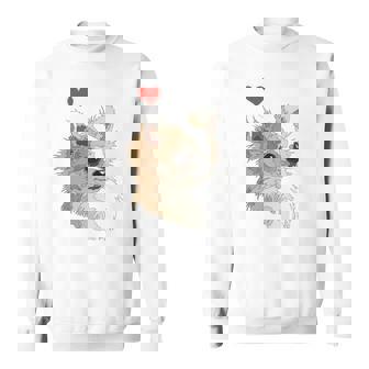 I Love Japan And Chihuahua 長髪 ちわわ ロングヘアママ 長袖tシャツ スウェットシャツ - Kawaiitshirt