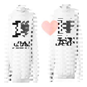 I Love Japan お土産 観光ハート スウェットシャツ - Kawaiitshirt