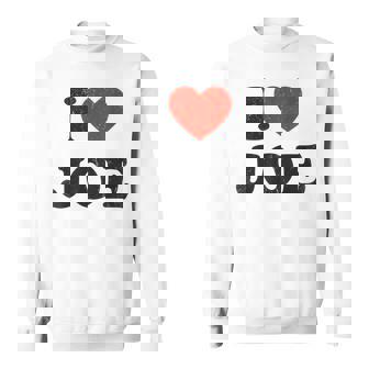 I Love Joe Apparel Red Heart Joe Sweatshirt | Seseable FR