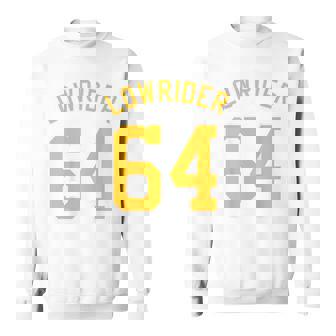 Lowrider 64 Jersey Number On The Back Classic Lowrider Car スウェットシャツ - Kawaiitshirt