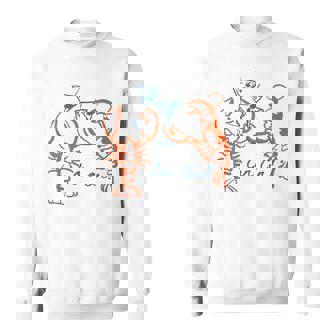 Martini Red Lobster Fisherman Aesthetic Summer Cocktail Sweatshirt | Mazezy