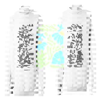 Matisse 抽象 秋 造花 美的 ペイント 長袖tシャツ スウェットシャツ - Kawaiitshirt