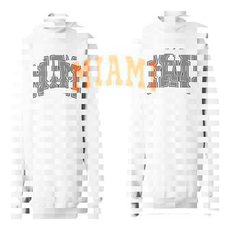 Miami Throwback Classic 長袖tシャツ スウェットシャツ - Kawaiitshirt