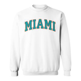 Miami Throwback Print Classic Sweatshirt - Thegiftio UK