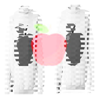 Minimalist Cute Apple For Children Women Men Sweatshirt - Thegiftio