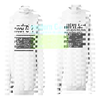 Modern C リッチなナチュラルビットとバイトプログラミング スウェットシャツ - Kawaiitshirt