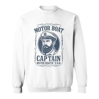 Motor Boat Captain Vintage Sweatshirt - Thegiftio UK