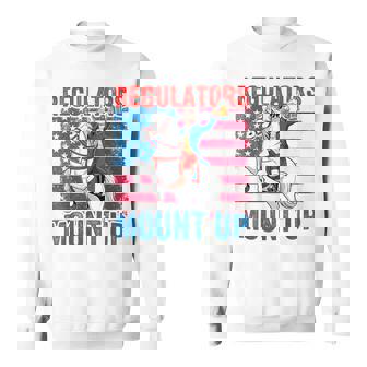 Mount Up Regulators 4Th Of July Independent Day Usa Flags Sweatshirt | Mazezy
