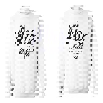 Mr & Mrs Engagement -Adults Mr & Mrs Est 2025 Just Married Wedding Couples Bride Sweatshirt - Thegiftio